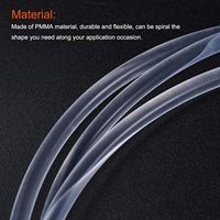 Câble optique latéral de fibre de lueur de PMMA 3mm 1M pour le guide léger de LED dans la maison, hôtel