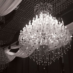 Lustre <span class=keywords><strong>de</strong></span> luxe élégant pour entrée <span class=keywords><strong>de</strong></span> grande propriété, hall <span class=keywords><strong>de</strong></span> <span class=keywords><strong>mariage</strong></span>, villa, en cristal K9 doré, à plusieurs niveaux - Product Image 6