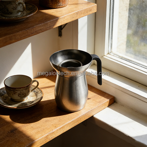 Tetera de Acero Inoxidable con Colador Incorporado, Tetera Tradicional para Preparar Té Masala, Tetera para Té con Leche para el Hogar, la Cocina y Cafeterías - Product Image 6