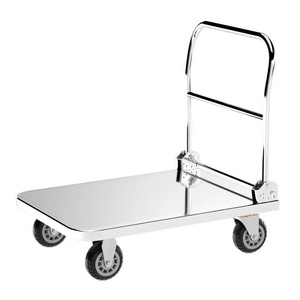 <span class=keywords><strong>Chariot</strong></span> à main pliable en acier inoxydable ATS, capacité 330 lb, pour entrepôt et bureau – Offre spéciale - Product Image 4