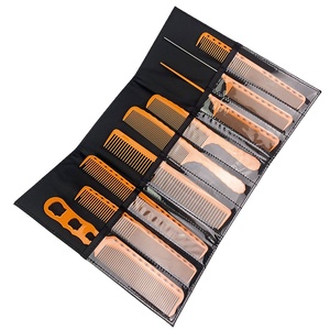 Nouveau peigne à cheveux en plastique salon de coiffure Tony antistatique en Fiber de carbone peigne à cheveux ensemble Salon Designer style outils de coupe - Product Image 1