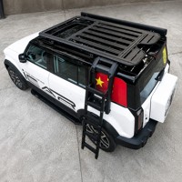 Kit Combo 3-en-1 : Plateforme de Toit, Échelle d'Accès Latérale, Boîte de Rangement Latérale ABS – Accessoires Tout-Terrain pour Véhicules Électriques (EV) Chery ICAR 03 et Jaecoo J6
