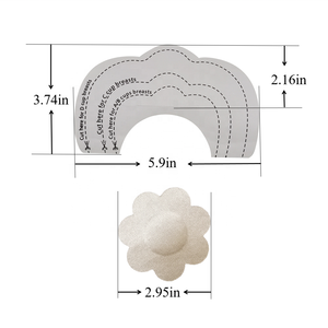 Copricapezzoli Adesivi Sexy per Ragazze, Adesivi Decorativi per Seno, Copricapezzoli Usa e Getta, Reggiseno Adesivo - Product Image 3