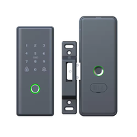 Cerradura Inteligente para Puerta de Vidrio Tuya con Control Remoto, Tarjeta de Memoria, Wi-Fi, Huella Dactilar y Control de Acceso con Tarjeta, Cerradura de Doble Cara