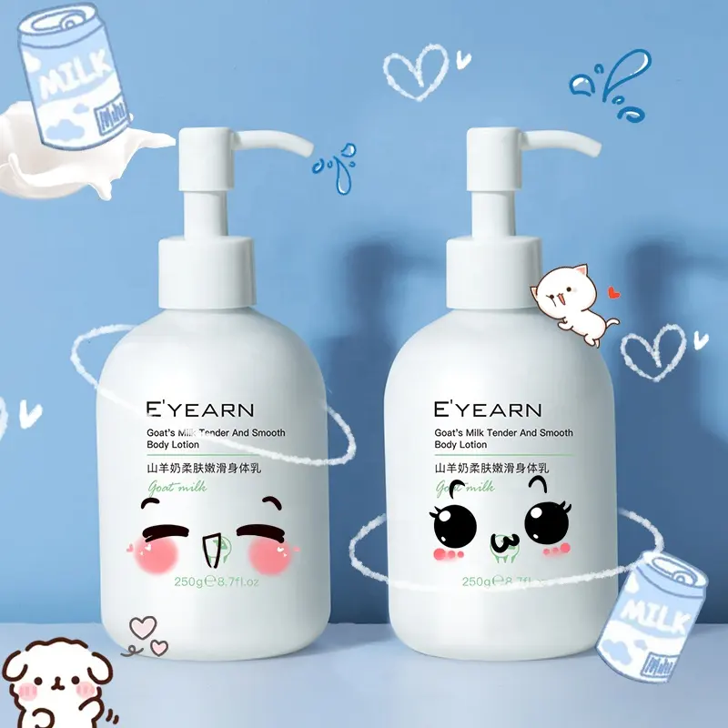 EYEARN Premium Goat Milk Lotion Hand and Body Moisturizer 250ml Non-greasy Mild Formula No Harsh Chemicals Dry Skin Body Lotion