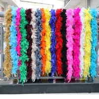 Boa en plumes de dinde teintes pour la décoration de fêtes, carnavals, festivals et célébrations