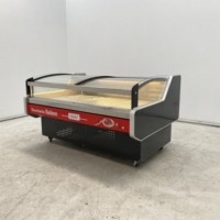Enfriador de Exhibición de Bajo Consumo con Enfriamiento Estático y Directo, Sin Escarcha, para Carne Fresca, con 2 Puertas