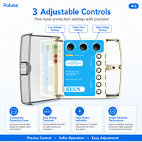 Protecteur de tension industriel Puluos KE-V36-120V avec protection réglable contre les surtensions et les sous-tensions