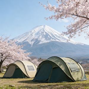 Abri Pop-Up Imperméable et Résistant au Vent avec Coutures Scellées et Fermetures Éclair Robustes pour les Nuits de Camping Par Temps Tempêteux - Product Image 1