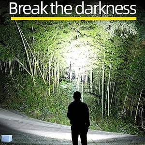 Linterna LED Recargable de Alta Potencia 30W, Aluminio, IP55 Impermeable, Tipo-C USB, Táctica, 1000M de Alcance, Venta al Por Mayor - Product Image 2