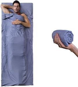 Fodera per <span class=keywords><strong>sacco</strong></span> a pelo con cerniera in cotone con doppia cerniera e borsa per il trasporto a tutta lunghezza - Product Image 1