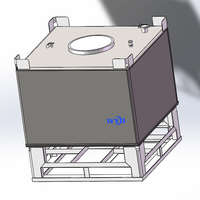 Conteneurs verticaux en acier inoxydable pour boissons fermentées, fabriqués sur mesure, étanches, vente de conteneurs IBC