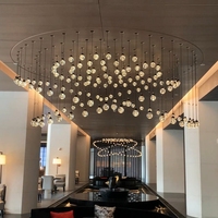 Lampe de scène moderne DMX 3D LED à télécommande Système d'éclairage boule cinétique Fête d'installation