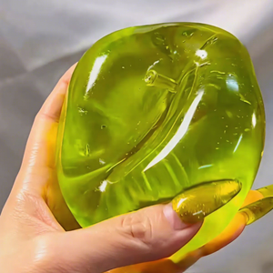 YIWUPOWER Boule sonore artisanale en huile de coco, transparente verte, douce, en forme de pomme, purement DIY, jouet promotionnel anti-stress pour enfants - Product Image 6