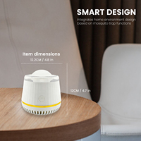 Piège à mouches rechargeable d'intérieur silencieux, ventilateur attrape-insectes avec plaques collantes, écologique, portable, pour le contrôle des nuisibles domestiques, idéal pour les mouches des fruits