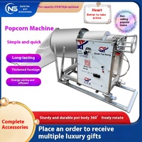 Machine électrique entièrement automatique à souffler le pop-corn Pot à l'ancienne intégré Canon à grains non mobile Équipement de cuisson des aliments