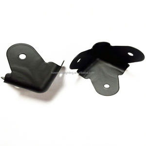 Angle d'enveloppe métallique de 90 degrés, 3 trous de protection d'angle, support de renforcement, boîte audio, accessoires d'armoire, coin noir avec 3 pieds - Product Image 5