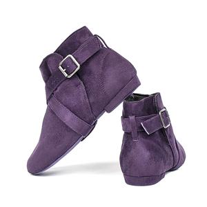 EVK011Standard Folk Rouge Latin Femmes Salle De Bal Femmes Ligne Femme <span class=keywords><strong>Danse</strong></span> Salsa Western <span class=keywords><strong>Country</strong></span> Daim Longues Chaussures De <span class=keywords><strong>Danse</strong></span> Bottes - Product Image 3