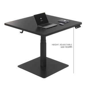 NOUVEAU Bureau informatique ergonomique moderne à une jambe, réglable en hauteur avec un seul moteur - Product Image 3