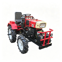 Mini tracteur agricole GJ 25HP à moteur diesel, transmission par engrenages 4x4
