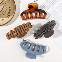 Pinces à cheveux en plastique mat de haute qualité, grandes, en forme de citrouille, pour femmes, accessoires de mode, grandes pinces à cheveux pour l'arrière de la tête