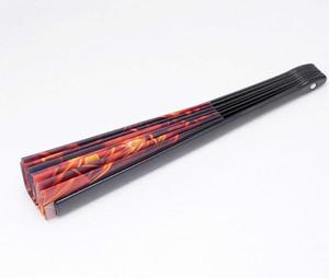 Holographic 33cm Nylon-Cloth Foldable <b>Fan</b> <b>Large</b> Reflective Bamboo Holding for Festival Party Performance Handmade Bamboo Crafts - Product Image 5
