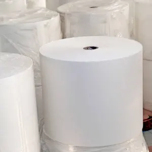 80gsm Blank Self-Adhesive Sticker Paper Semi Gloss Paper Thermal Transfer Label Jumbo Roll Raw Material adhesive paper & film