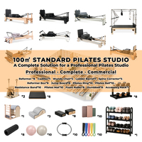 Appareil d'exercice professionnel Liva en bois d'érable pour Pilates, baril d'escalade réglable avec cadre durable pour studio de Pilates, marches antidérapantes