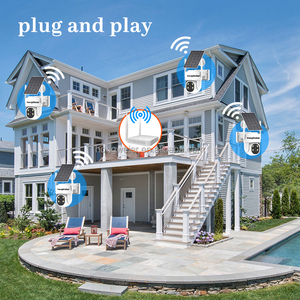 Hongglobal 4MP 6CH 360 thông minh NVR Kit năng lượng mặt trời nhà an ninh máy ảnh surveil Set hệ thống IP không dây trong nhà ngoài trời cctv Hệ thống camera - Product Image 3