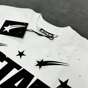 T-shirt Homme Tendance Été Motif Personnalisé Crâne Enflammé Météore Logo Coton Streetwear Vente en Gros Fabricant - Product Image 2