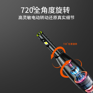 Endoscope 9mm 720p Rotating Lens Automotive Inspection Pipe Camera With LCD Display For Car Repair - Product Image 3