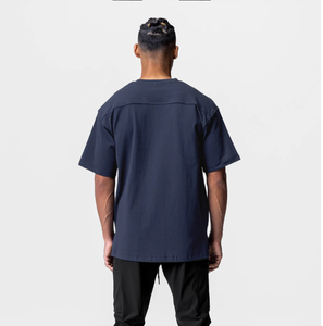เสื้อผ้าผู้ชายทรงหลวมโอเวอร์ไซส์ ผ้าฝ้าย 100% หนานุ่ม พิมพ์ลายดิจิตอลตามสั่ง ระบายอากาศได้ดี เป็นมิตรต่อสิ่งแวดล้อม - Product Image 3