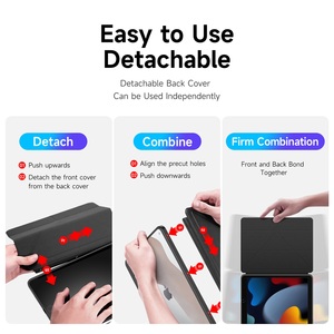 Étui magnétique pour tablette iPad 7/8/9 10.2, support rabattable avec emplacement pour stylet, housse de tablette - Product Image 3