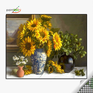 Peinture diamant colorée en tournesol, 40x50 cm, bricolage, belle perceuse ronde ou carrée, sans cadre, décoration de la maison - Product Image 5