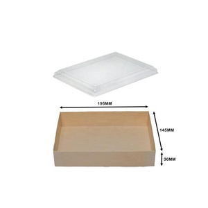 Caja de embalaje biodegradable con tapa de lucencia, embalaje de grado alimenticio, para <span class=keywords><strong>Sushi</strong></span>, para llevar <span class=keywords><strong>sushi</strong></span> - Product Image 2
