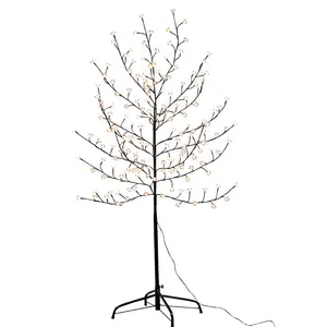 180cm Venta caliente patio decoración de la habitación de rama de abedul árbol de la flor artificial de la flor de cerezo ramas luz del árbol