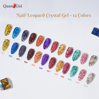 Fournitures d'ongles professionnelles, vernis à ongles en gel à tremper, étiquette personnalisée, couleur uv/led, léopard, pour salon de manucure