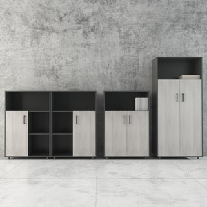 Meuble de rangement de bureau moderne personnalisé, armoire de classement en bois et en acier avec tiroirs - Product Image 5