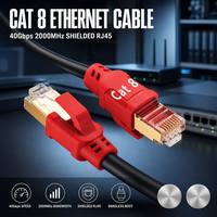 Câble Ethernet Cat 8 40 Gbit/s 2000 MHz blindé RJ45 sans accrocs pour routeur de jeu et réseau – Vente en gros et approvisionnement en vrac