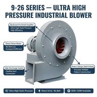 Ventilateur centrifuge robuste à haute pression statique, classe 80C, modèle 9-26-4A, OEM pour refroidisseur de ciment, séchage industriel, circulation de chaleur