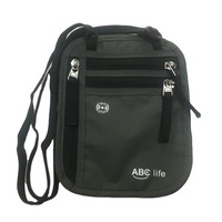Mini porte-passeport de poche pratique noir Tide