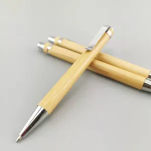 WG147 nuovo arrivo Multi funzionale penna a sfera in materiale di bambù con cacciavite a scala di livello condensatore Logo personalizzato