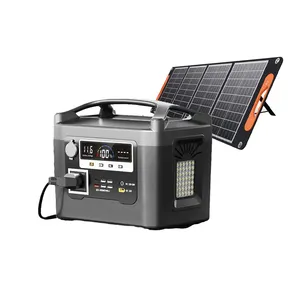 DH急速充電110v120v600W1000W屋外太陽光発電バンク太陽光発電キャンプポータブル発電機発電所