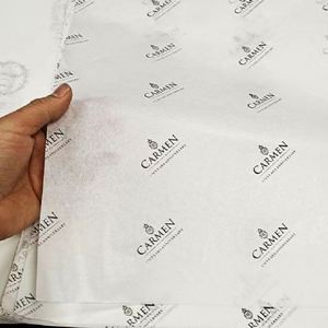 Free Sample High Quality Waterproof Single Side Gravure Printing White Custom <b>Tissue</b> <b>Paper</b> with Your Own Logo Wrapping - Product Image 1