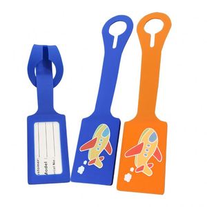 Custom Logo Portable Silicone Luggage Tag Solid Color Factory Direct Supply for Promotional & Business Gifts - Product Image 4