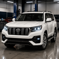 Pièces de voiture : Pare-chocs avant et phares pour Toyota Prado 150 FJ150 (2010-2017), kit carrosserie de mise à niveau facelift 2020-2023, accessoire de tuning