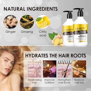 Lichen-champú y acondicionador <span class=keywords><strong>para</strong></span> el crecimiento <span class=keywords><strong>del</strong></span> <span class=keywords><strong>cabello</strong></span>, marca privada, anticaída de <span class=keywords><strong>cabello</strong></span>, jengibre - Product Image 2