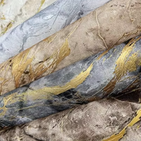 Nouveau design, vente chaude : Rouleaux de papier peint mural de luxe ignifuge en PVC vinyle texturé avec support en tissu pour la décoration intérieure