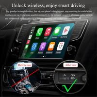 Adaptateur sans fil USB CarPlay/Android Auto Gallop Sprite DC-3020 Mini, intelligent, Plug & Play, OEM pour les voitures OLIVER