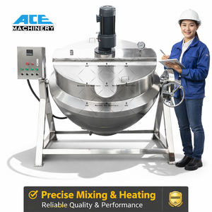 Commercial Intelligent Automatic Tilting Electric Jacketed Kettle Machine Stainless Steel Fried Rice Mixing Cooking <b>Pot</b> - Product Image 6